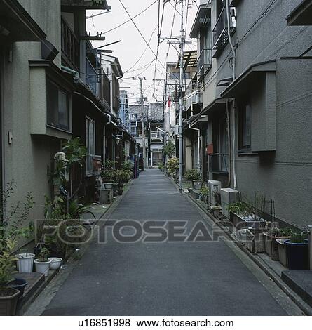 Stock Photo - Downtown, Tokyo Prefecture, Honshu, Japan. Fotosearch
