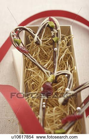 Heart Shaped Chocolate on Box View Large Photo Image Picture - Heart Shaped Chocolate on Box. Fotosearch
