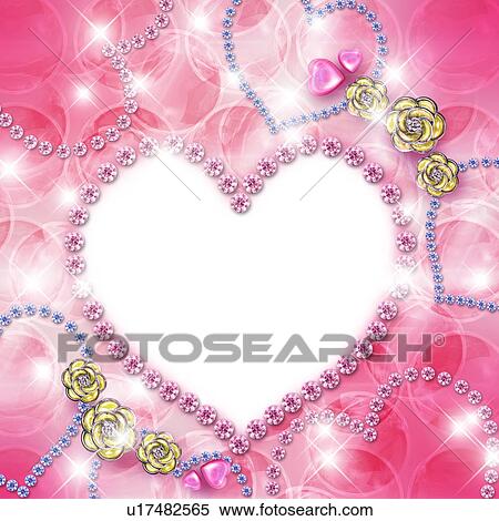 Hearts, flowers, sequins, CG View Large Photo Image Stock Photography - Hearts, flowers, sequins, CG. Fotosearch