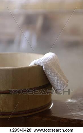 Stock Photo - Hot spring, Nagano Prefecture, Honshu, Japan. Fotosearch