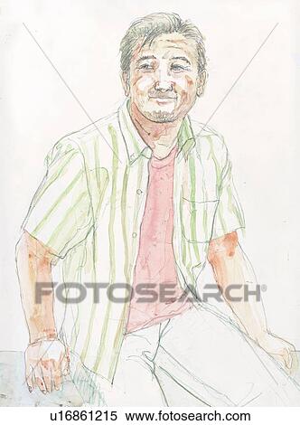 Stock Photography - Illustration of a man. Fotosearch