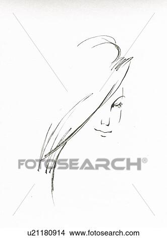 Illustration of a woman View Large Photo Image Picture - Illustration of a woman. Fotosearch