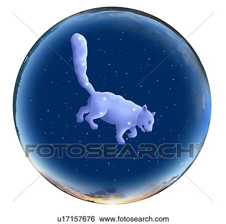 Stock Photograph - Image of Astrology sign, Ursa Minor, white background. Fotosearch