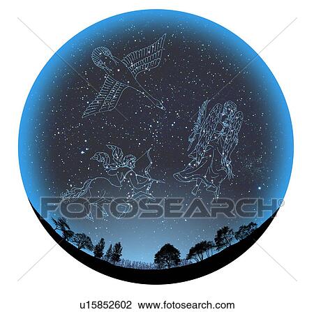 Image of Astrology signs, (Cygnus, Virgo, Sagittarius), white background View Large Photo Image Stock Image - Image of Astrology signs, (Cygnus, Virgo, Sagittarius), white background. Fotosearch