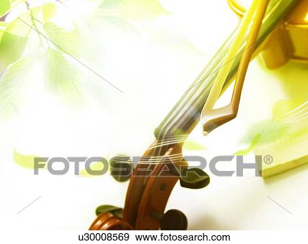 Image of leaves and violin, computer graphic View Large Photo Image Stock Photo - Image of leaves and violin, computer graphic. Fotosearch
