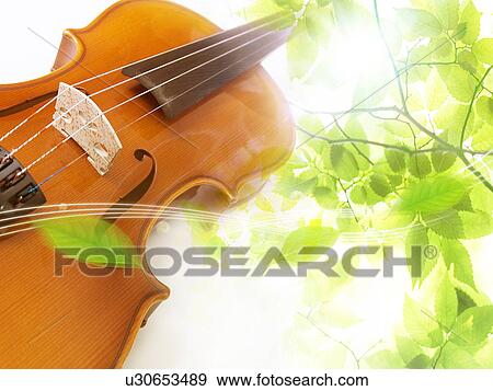 Image of leaves and violin, computer graphic View Large Photo Image Stock Photo - Image of leaves and violin, computer graphic. Fotosearch