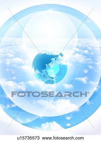 Image of the earth and sky, computer graphic View Large Photo Image Stock Image - Image of the earth and sky, computer graphic. Fotosearch