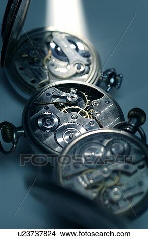 Picture - Inside of pocket watches. Fotosearch