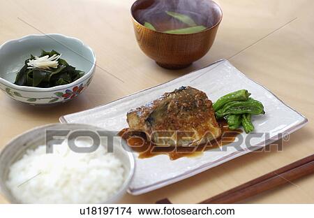 Japanese breakfast View Large Photo Image Picture - Japanese breakfast. Fotosearch