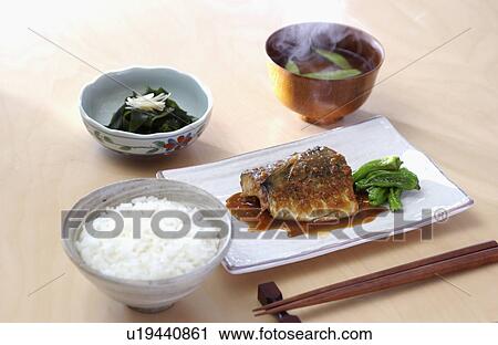 Japanese breakfast View Large Photo Image Stock Image - Japanese breakfast. Fotosearch