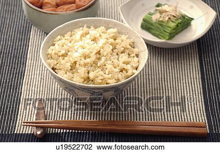Stock Image - Japanese breakfast. Fotosearch