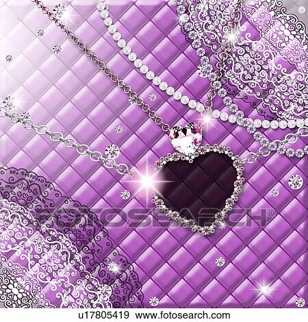 Jewelry, heart, laces and square pattern, CG View Large Photo Image Stock Photo - Jewelry, heart, laces and square pattern, CG. Fotosearch