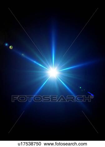 Stock Image - Light beam, CG. Fotosearch