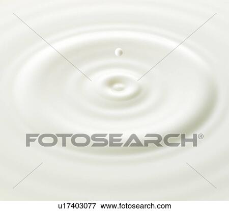 Stock Photo - Milk drop, close up, full frame. Fotosearch
