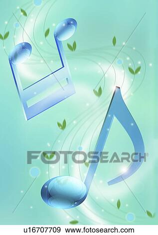 Stock Photo - Musical notes. Fotosearch