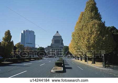 Picture - National Diet Building, Tokyo Prefecture, Honshu, Japan. Fotosearch