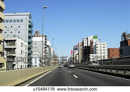 Office buildings and highway, Tokyo prefecture, Japan View Large Photo Image Stock Photo - Office buildings and highway, Tokyo prefecture, Japan. Fotosearch
