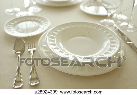Stock Photo - Place setting. Fotosearch