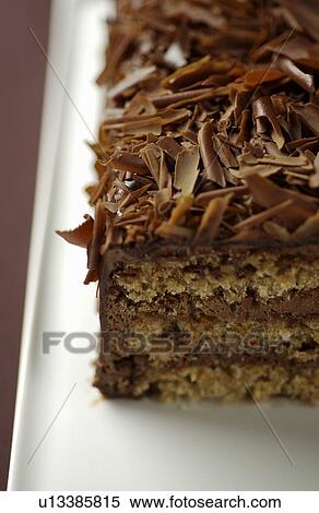 Plate of chocolate cake, close up View Large Photo Image Stock Photography - Plate of chocolate cake, close up. Fotosearch