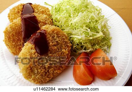 Plate of fried croquettes View Large Photo Image Picture - Plate of fried croquettes. Fotosearch