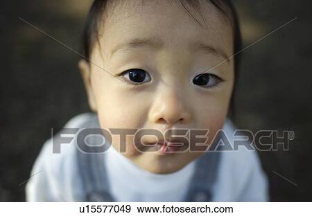 Stock Photo - Portrait of a baby boy. Fotosearch