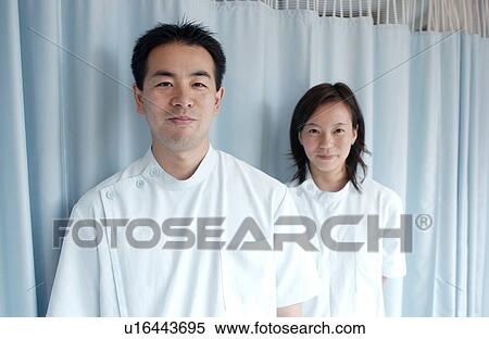 Portrait of massage therapists, smiling View Large Photo Image Stock Photography - Portrait of massage therapists, smiling. Fotosearch