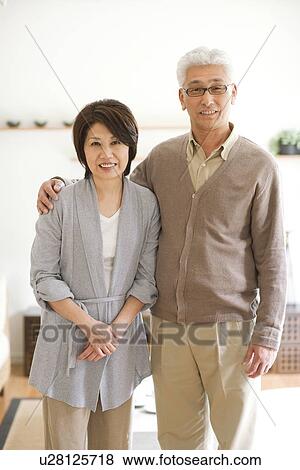 Stock Photo - Portrait of senior couple. Fotosearch