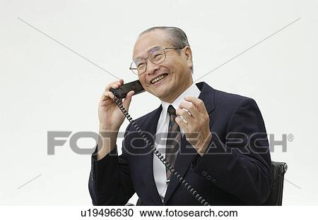 Portrait of Senior Man in Business Suit, Talking on Telephone View Large Photo Image Stock Image - Portrait of Senior Man in Business Suit, Talking on Telephone. Fotosearch