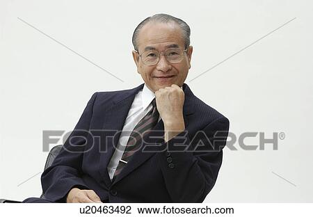Stock Image - Portrait of Senior Man in Business Suit. Fotosearch