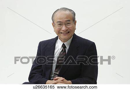 Stock Photography - Portrait of Senior Man in Business Suit. Fotosearch