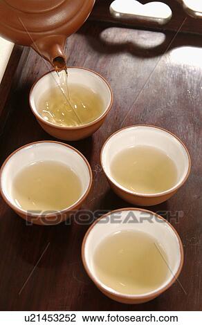 Pouring Chinese tea into cups View Large Photo Image Stock Image - Pouring Chinese tea into cups. Fotosearch