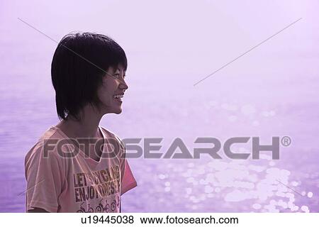 Profile of young woman, Toyama Prefecture, Honshu, Japan View Large Photo Image Stock Photo - Profile of young woman, Toyama Prefecture, Honshu, Japan. Fotosearch