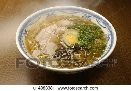 Stock Image - Ramen noodle soup. Fotosearch