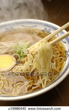 Stock Image - Ramen noodle soup. Fotosearch