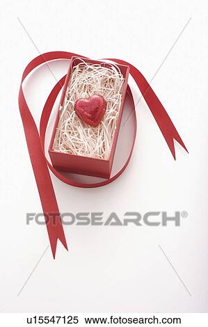 Red Heart Chocolate in Box View Large Photo Image Stock Photography - Red Heart Chocolate in Box. Fotosearch