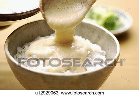 Rice with shaved yam View Large Photo Image Stock Image - Rice with shaved yam. Fotosearch