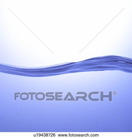 Stock Photograph - Rippled water, blue background. Fotosearch