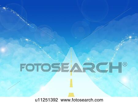 Road leading to the sky View Large Photo Image Stock Image - Road leading to the sky. Fotosearch