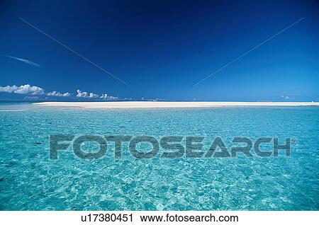 Stock Image - Sand and sea, Okinawa Prefecture, Japan. Fotosearch