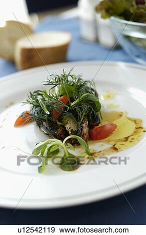 Stock Photo - Sardine dish. Fotosearch