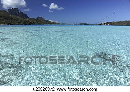 Sea, Bora Bora Island, Tahiti View Large Photo Image Stock Image - Sea, Bora Bora Island, Tahiti. Fotosearch