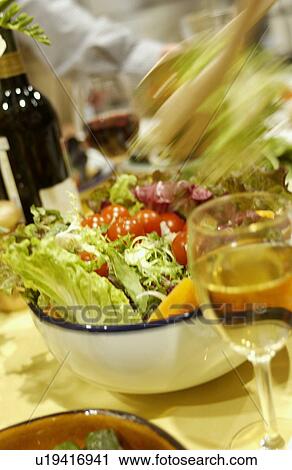 Serving a salad View Large Photo Image Stock Image - Serving a salad. Fotosearch