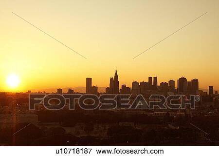 Stock Photo - Skyline of Shinjuku, Tokyo at dawn. Fotosearch