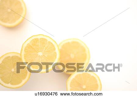 Stock Photograph - Sliced lemons. Fotosearch