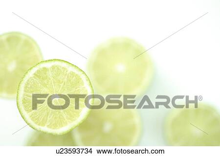 Picture - Sliced limes. Fotosearch