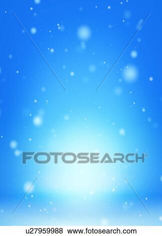 Stock Photo - Snow falling, CG. Fotosearch