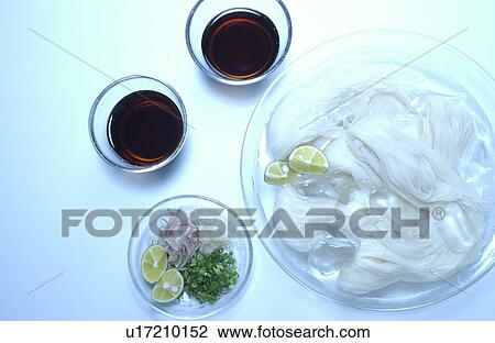 Stock Image - Somen noodles. Fotosearch