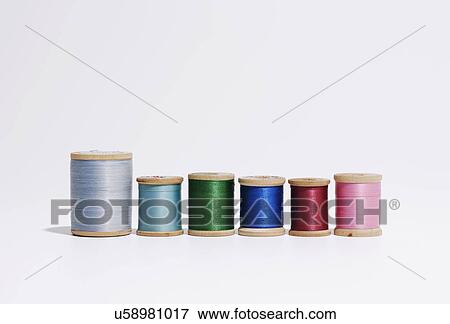 Stock Photo - Spools of thread. Fotosearch