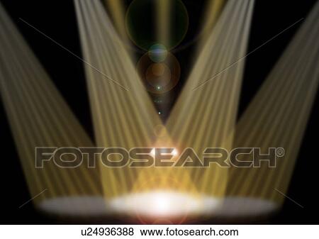 Stock Photo - Spotlights. Fotosearch
