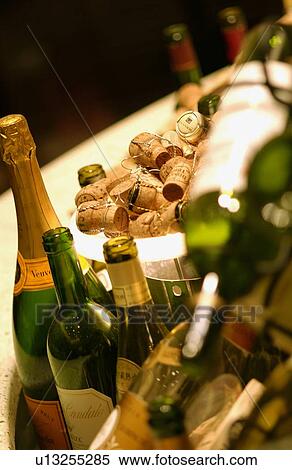 Stack of wine bottles and corks View Large Photo Image Stock Photography - Stack of wine bottles and corks. Fotosearch